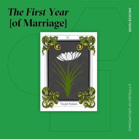 The First Year Of Marriage Archive Fever American University Of