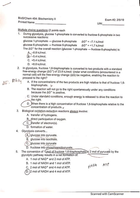 Exam 2 Old Practice Exam 2 For Biochem II BIOS 454 StuDocu