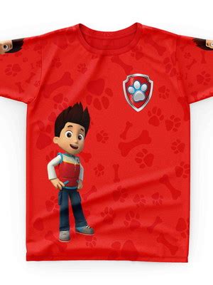 Camisa Infantil Personalizada Patrulha Canina Ryder Compre Produtos