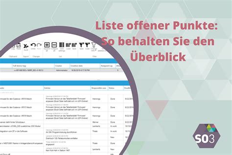 Liste Offener Punkte So Behalten Sie Den Überblick