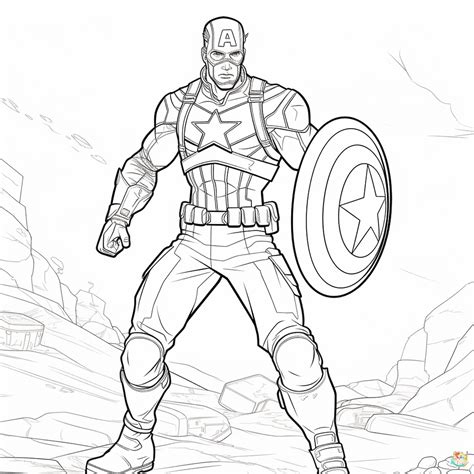 Captain America Coloring Pages Coloring Explore Captain America