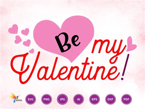 Be My Valentine Svg Valentines Day Svg Love Svg Digital Download For