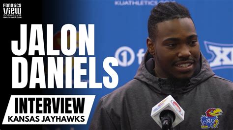 Jalon Daniels Reacts To Kansas Jayhawks Making A Bowl Game Kansas Vs