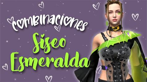 Las Combinaciones M S Bonitas Con El Set Siseo Esmeralda Free Fire