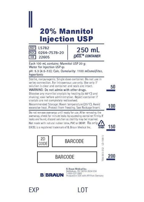 Mannitol Injection Package Insert Drugs