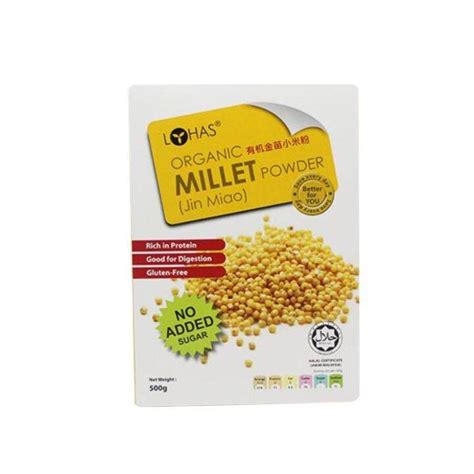 Lohas Organic Millet Powder 有机小米 粉 500g Lazada