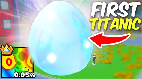 Hatching The First Titanic In Pet Simulator Super Rare Youtube