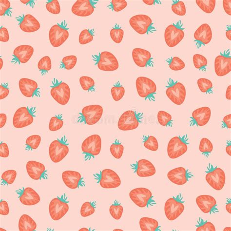 Pink Seamless Pattern with Strawberry Slices Stock Vector ...