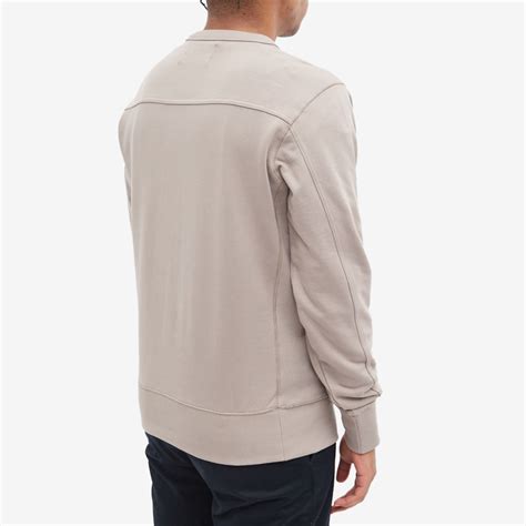 Calvin Klein Monogram Sleeve Badge Crew Sweat Beige End