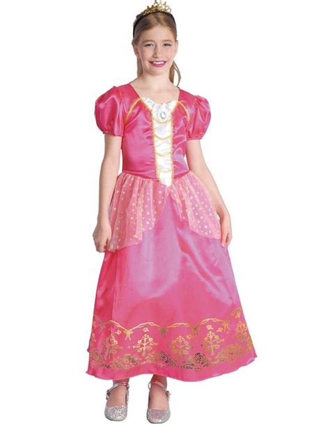 Vegaoo Elegante Roze En Goudkleurige Prinses Outfit Voor Meisjes Bol