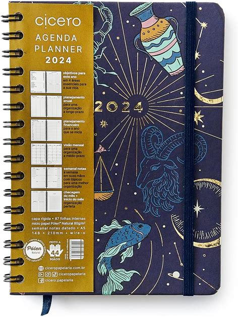 Agenda Planner Wire O Astral Semanal Notas A Cartas Do Zod Aco