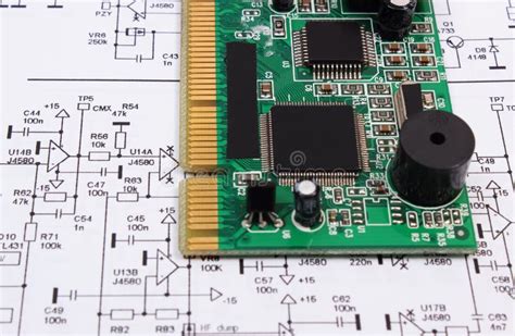 Placa De Circuito Impresso Que Encontra Se No Diagrama Da Eletr Nica