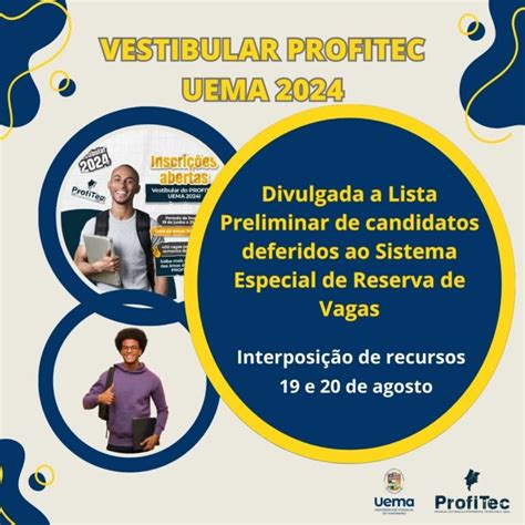 UEMA Vestibular ProfiTec Uema 2024 Divulgada Lista Preliminar