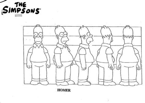 Homer Simpson Model Sheet