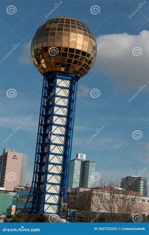 Sun Sphere In Downtown Knoxville Tennessee Editorial Photography