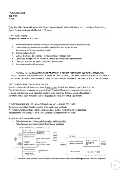 Finanza Aziendale Corti Warning TT Undefined Function 22 FINANZA