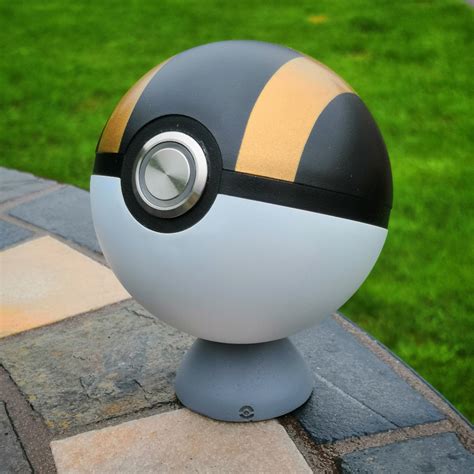 Realistic Pokeball With Light-up Button, Cosplay, Display Item, Geek Cave, With Stand - Etsy