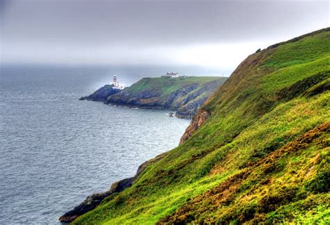 Howth Cliff Walk Outside of Dublin, Ireland Stock Photo - Image of footpath, equipment: 122549352