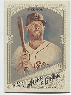 Dustin Pedroia Allen Ginter Silver Glossy Hot Box Boston Red