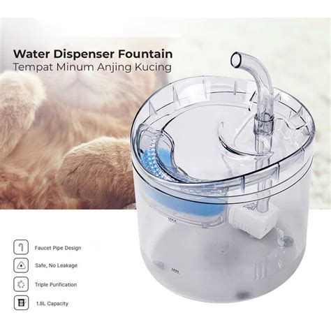 Jual Taffhome Water Dispenser Fountain Tempat Minum Anjing