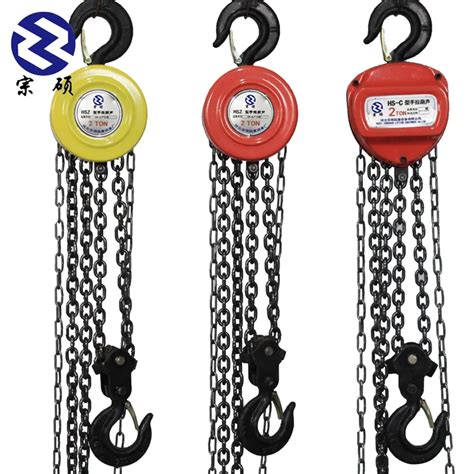 Portable Rachet Manual Hoist Pulley System 3 Ton Chain Block With 6 ...