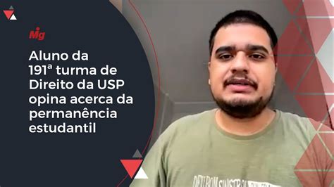 Erick Ara Jo Aluno Da Turma Cotista De Direito Da Usp Opina Acerca