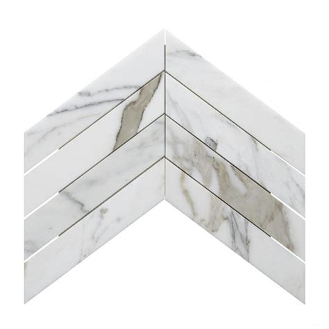 Marble Chevron Tiles White Gold Honed Marble Mosaic Tile