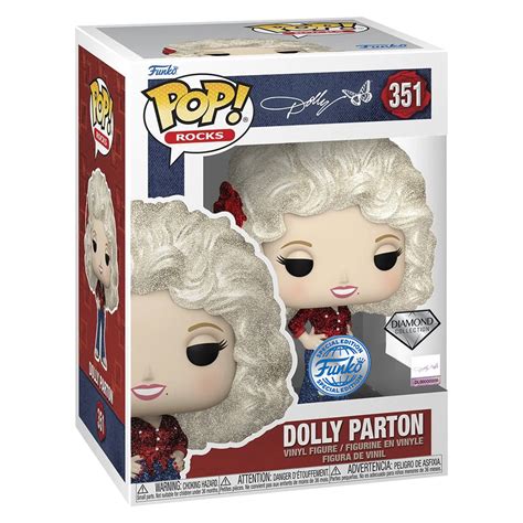 Funko Pop Rocks Dolly Exclusive Diamond Collection Dolly Parton 351