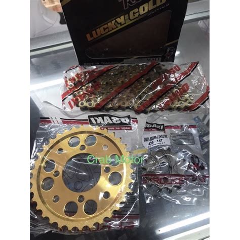 Osaki Lucky Gold Sprocket Set Smash Raider J Carb Fi Shooter