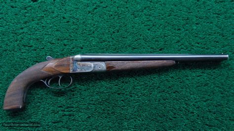 One Of A Kind 410 Double Barrel Pistol By Francotte For Sale