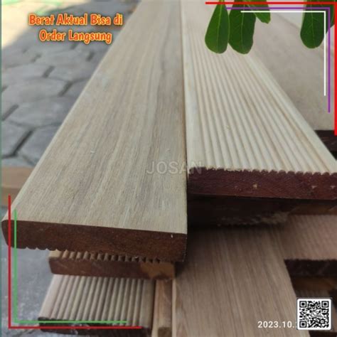 Jual Decking Bengkirai Lantai Kayu Pagar Dinding Ex Export 1 9 X 9 X 90