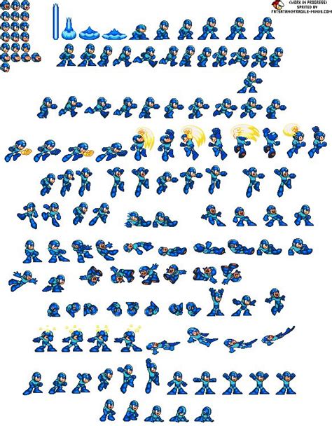 Sprite Sheet Reference Megaman Pixel Art Characters Pixel Art Design Pixel Art