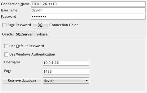 Connecting To Sql Server Using Oracle Sql Developer Database