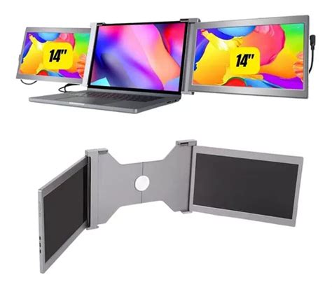 2 Pantallas Para Laptop Portátil Doble Monitor 14 1080p