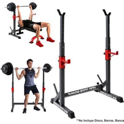 Rack Squat Premium Soporte Sentadilla Pecho Gym Running Sport Peru