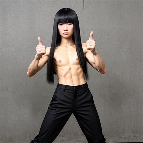 Topless Kung Fu Asian Girl She Has V Signs Cheung Darren Flickr