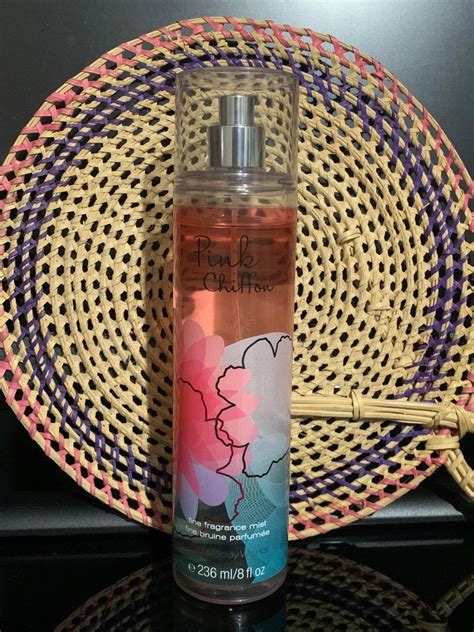 AUTHENTIC BATH AND BODY WORKS PINK CHIFFON BODY MIST PERFUME BBW