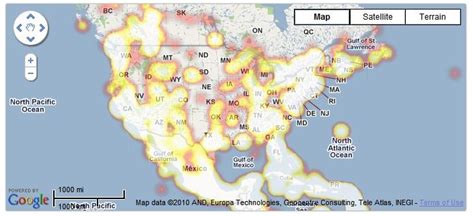 Basic Google Maps Heat Map