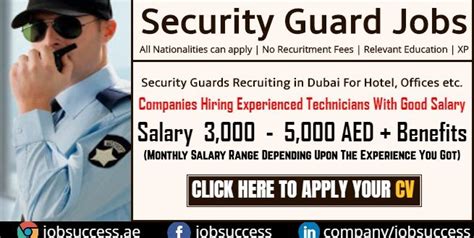 Security Guard Jobs In Dubai UAE High Salary Nov 2020