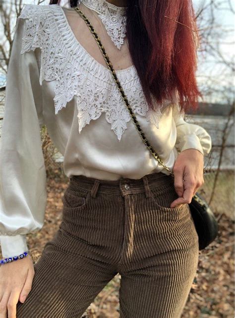 Vintage High Waisted Corduroy Pant Taupe Brown Etsy Vintage Pants Corduroy Pants Autumn