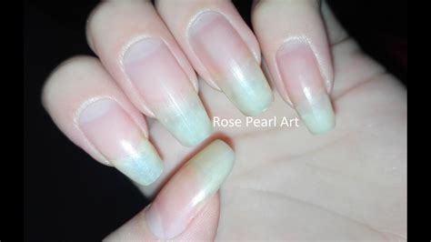 My Natural Long Bare Nails Show Rose Pearl Youtube