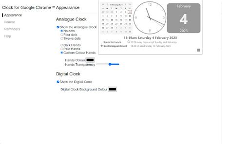 A Versatile Chrome Extension: Clock for Google Chrome™