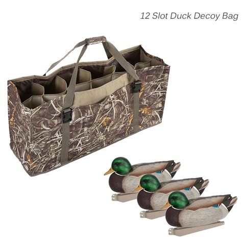 2021 12 Slot Duck Decoy Bag With Padded Adjustable Shoulder Strap