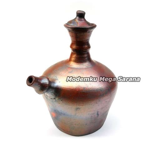 Jual Kendi Tanah Liat Air Minum Teko Gerabah Tradisional Liter