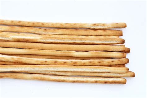 Premium Photo Bread Sticks On White Background