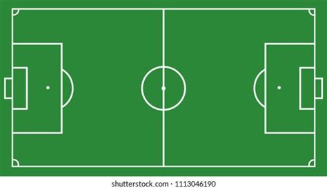 Football Field Vector Stock Vector (Royalty Free) 1113046190 | Shutterstock