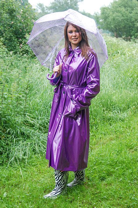 Lilac PVC Raincoat Fashionrainwear Co Uk Rain Wear