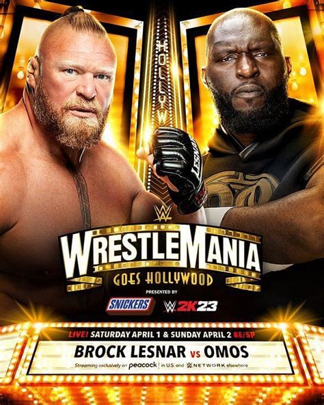 Brock Lesnar Vs Omos At WrestleMania 39 Comparing The WWE Stars