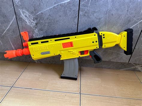 Fortnite AR-L Nerf Elite Dart Blaster - Motorized Toy Blaster, 20 ...