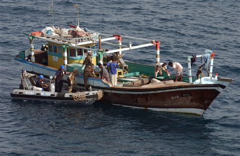 A Rigid Hull Inflatable Boat Rhib Deployed From The Italian Maestrale